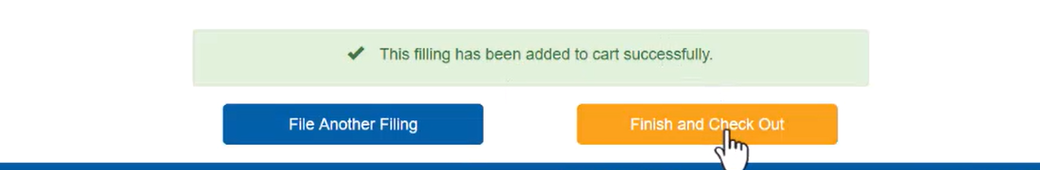 Filing added to cart successfully